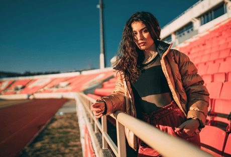 Femme sportif et élégant. les produits sportif pour femme
