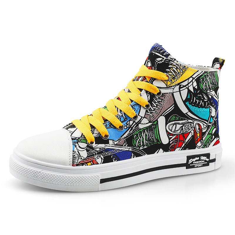 Chaussures colorées en toile pour hommes, nouvelles chaussures tendance d'automne - chaussures - Vert - 35 - Chaussures - chaussures basket