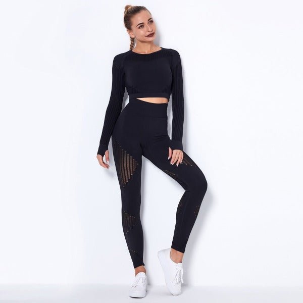 Vêtements de sport et yoga pour femme - Tenue de sport femme - Noir - L - Bas femme - Ensemble femme