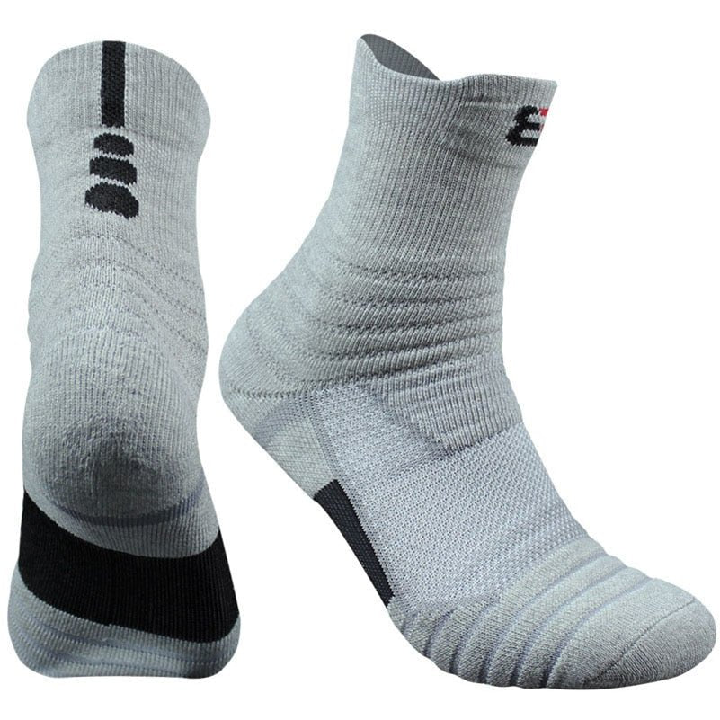 Chaussettes pour homme et femme - Chaussettes - 1paire Gris - 39 - 45 Tube moyen - Chaussettes - Chaussettes de sport