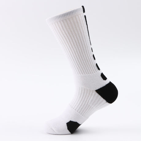 Chaussettes de sport classiques hautes, épaisses et antidérapantes.