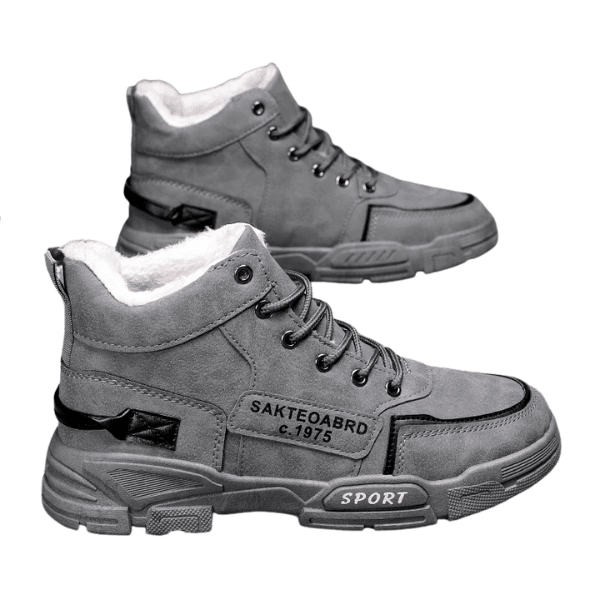 Bottes d'hiver, Chaussures chaud en coton pour homme - chaussures homme - Gris - 39 - Boots homme - Bottines homme