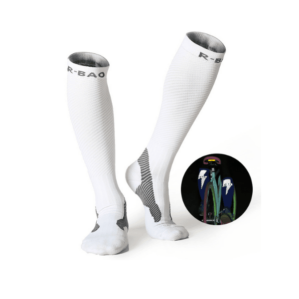 Chaussettes longue a tube nuit pour femme et homme - chaussettes - Blanc - EU 38 - 45 - Accessoires de sport - Chaussettes de sport