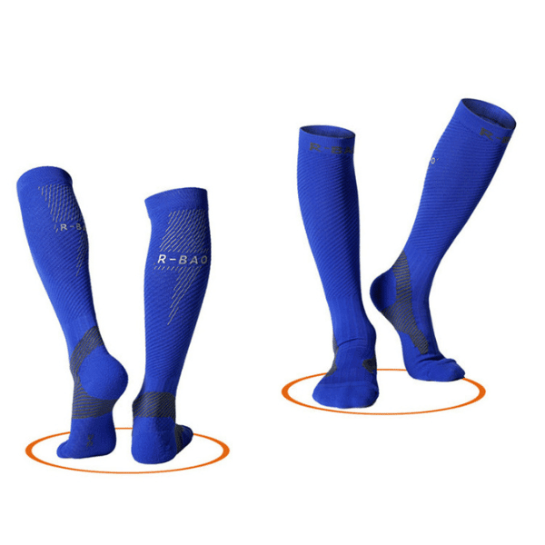 Chaussettes longue a tube nuit pour femme et homme - chaussettes - Bleu - EU 38 - 45 - Accessoires de sport - Chaussettes de sport