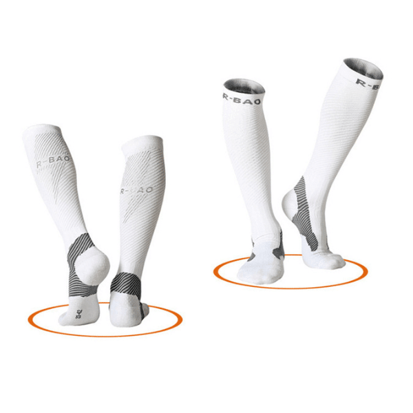 Chaussettes longue a tube nuit pour femme et homme - chaussettes - Blanc - EU 38 - 45 - Accessoires de sport - Chaussettes de sport