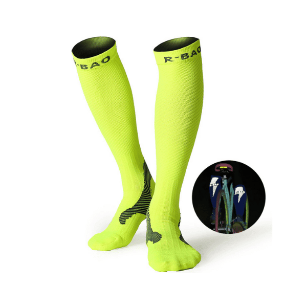 Chaussettes longue a tube nuit pour femme et homme - chaussettes - Vert - EU 38 - 45 - Accessoires de sport - Chaussettes de sport