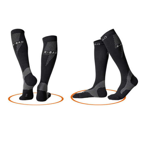 Chaussettes longue a tube nuit pour femme et homme - chaussettes - Noir - EU 38 - 45 - Accessoires de sport - Chaussettes de sport