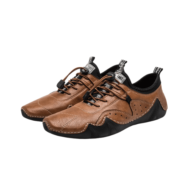 Chaussures en cuir décontractées et polyvalentes - Chaussure Homme - Marron - 38 - Chaussures - Chaussures Badminton