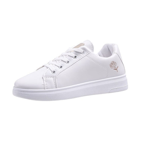 Chaussures blanches pour femmes, chaussures plates d'été assorties à tout couleur Or/Argent