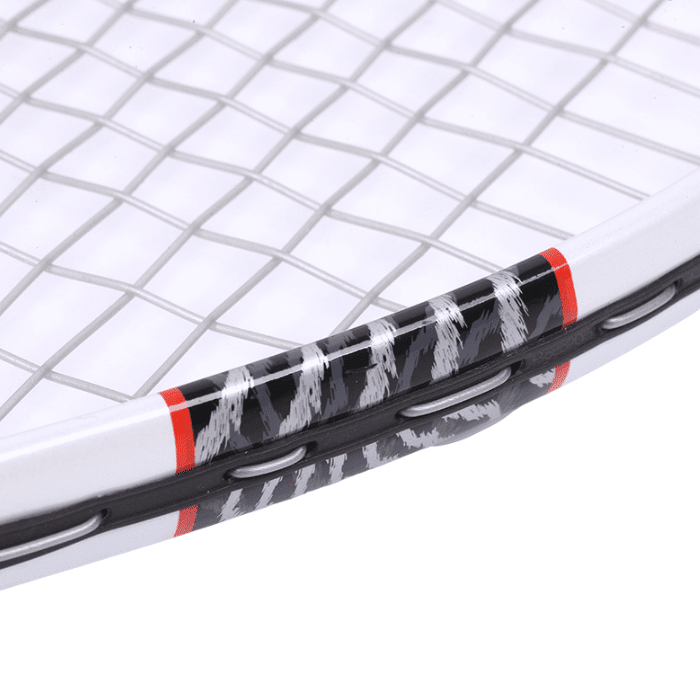 Raquette de tennis pour compétition et entraînement en carbone - aluminium - Raquette tennis - Blanc - badminton - Badminton outdoor