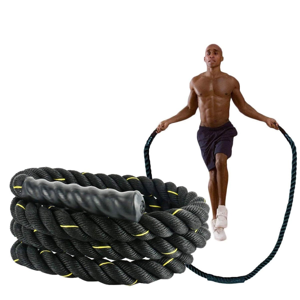 Corde à Sauter Lourde - corde a sauter - 25mmx2.8m - Corde à sauter - Sport