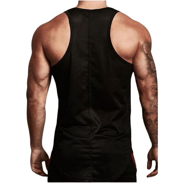 Débardeur gilet de sport pour homme - Débardeur homme - Noir - L - badminton - Débardeurs homme