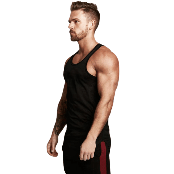 Débardeur gilet de sport pour homme - Débardeur homme - Noir - L - badminton - Débardeurs homme