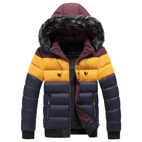 Doudoune beau avec capuche pour homme chaud