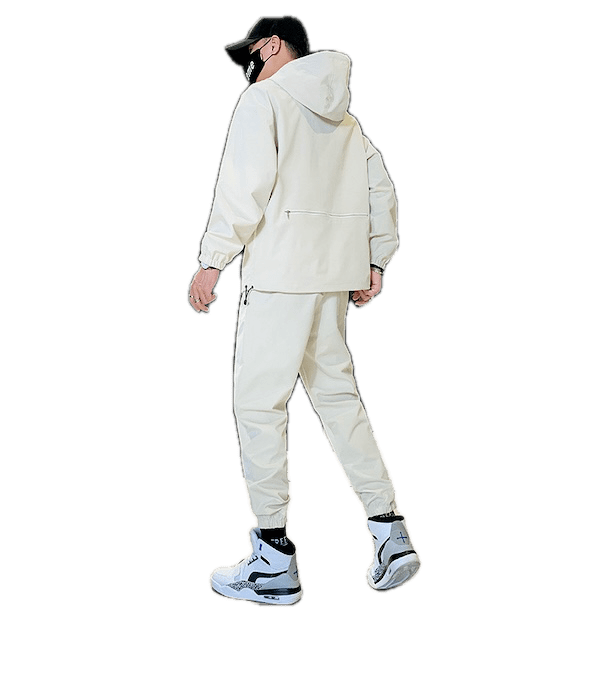 Ensemble pour homme Veste avec pantalon - Ensemble pyjama homme - Blanc - 2XL - Bas homme - Ensemble homme