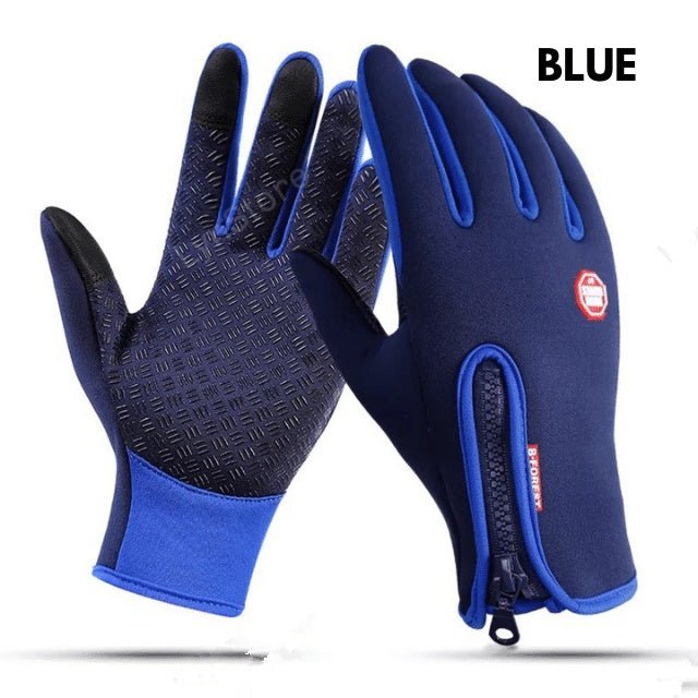 Gants d'hiver imperméables, avec doublure polaire - gants - Bleu - S - Accessoires de Ping pong - Accessoires de sport