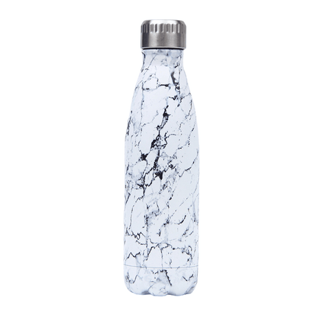 Gourde eau 500ml pour Sport et quotidien couleur Blanc et noir