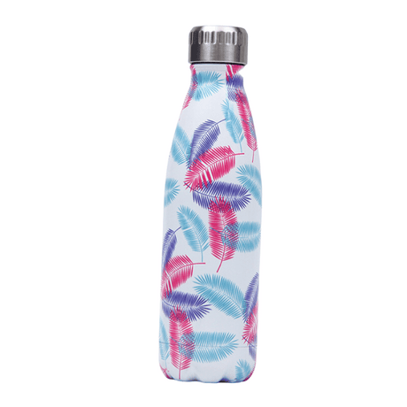 Gourde eau 500ml pour Sport et quotidien avec des feuilles d'arbre