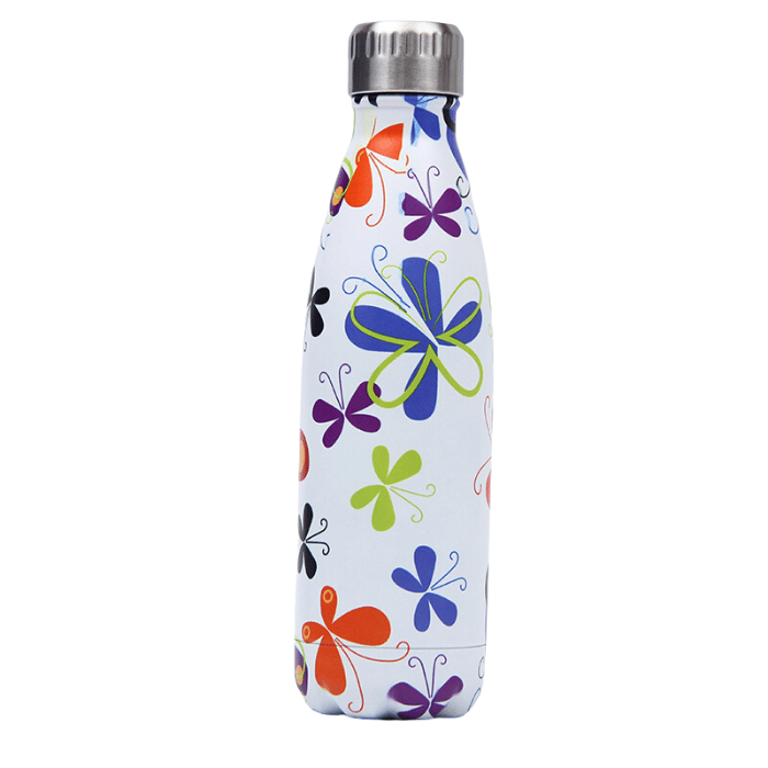 Gourde eau 500ml pour Sport avec des papillions