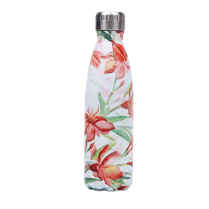 Gourde eau 500ml pour Sport et quotidien avec fleur