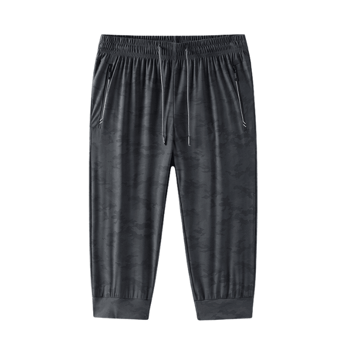 Jogging ample 3/4, Pantacourt décontracté - Pantacourts homme - Gris S1 - 2XL - Bas homme - Homme