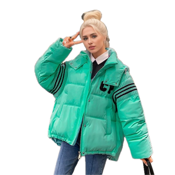 Doudoune femme chaud et épaisse large - Dodoune femme - Olive - L - Doudoune - Doudoune femme