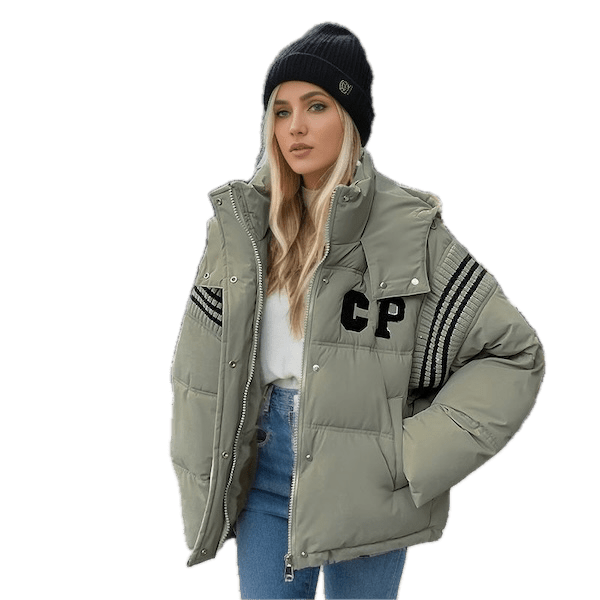 Doudoune femme chaud et épaisse large - Dodoune femme - Café - L - Doudoune - Doudoune femme