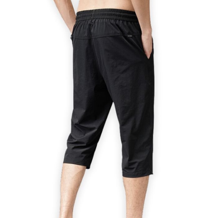 Pantacourt pour homme léger et décontracté - Pantalons décontractés homme - Noir - 2XL - Bas homme - Homme