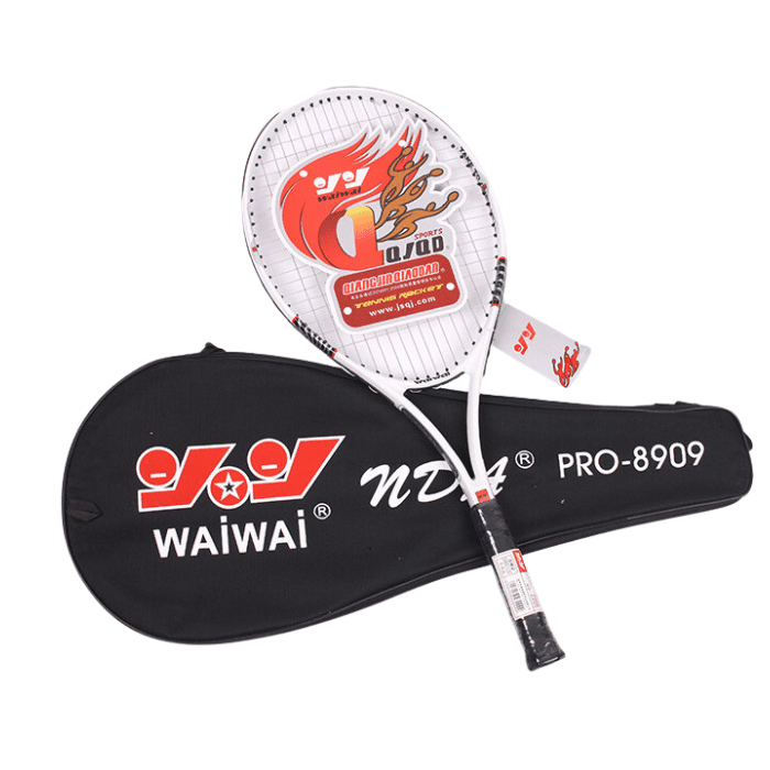Raquette de tennis pour compétition et entraînement en carbone - aluminium - Raquette tennis - Blanc - badminton - Badminton outdoor