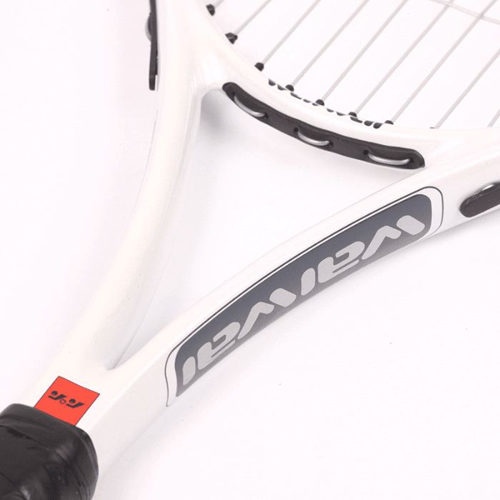 Raquette de tennis pour compétition et entraînement en carbone - aluminium - Raquette tennis - Blanc - badminton - Badminton outdoor
