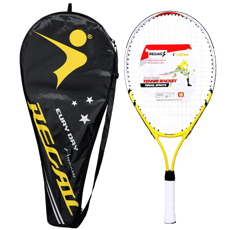 Raquette de tennis pour junior et enfants en aluminium - raquette tennis - Jaune - raquette tennis - Raquettes de tennis