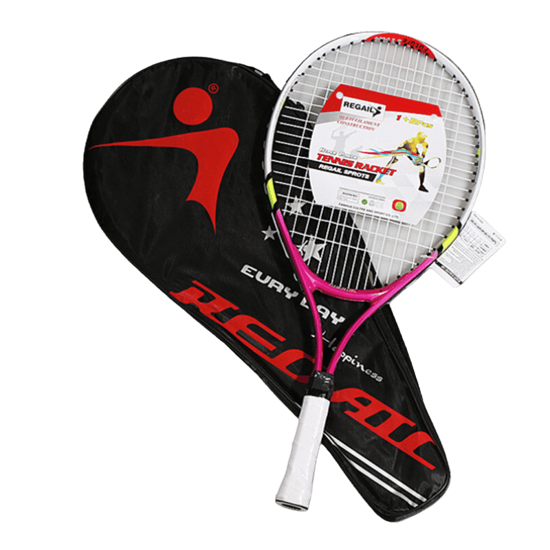 Raquette de tennis pour junior et enfants en aluminium - raquette tennis - Rose - raquette tennis - Raquettes de tennis