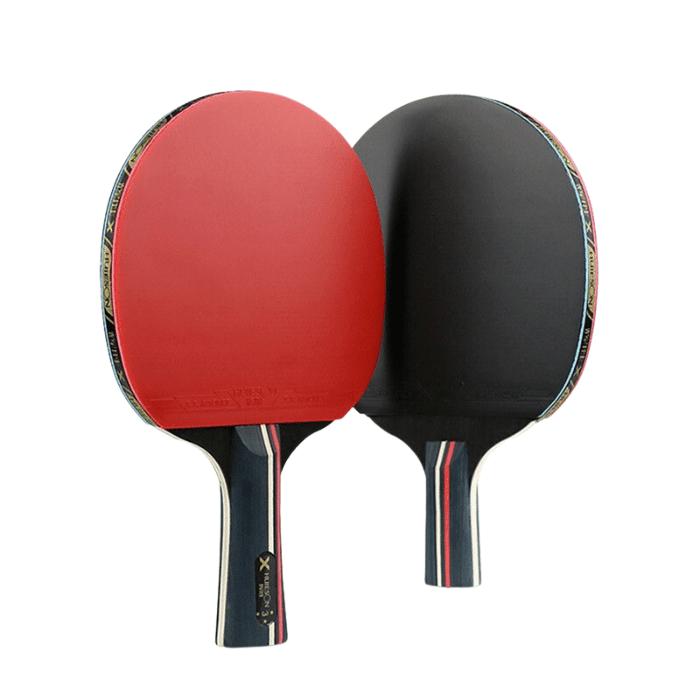 Raquettes de tennis de table 3 étoiles - raquette ping pong - 1 long 1 court - Ping pong - Raquette de ping pong
