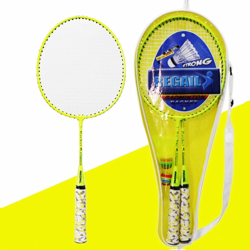 Ensemble de Raquettes de Badminton Pour Junior raquette - raquette de badminton - Jaune - badminton - Matériel de Badminton