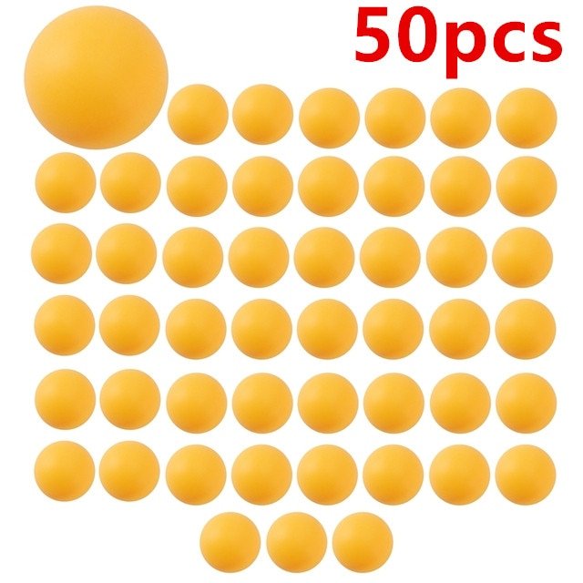Balles Ping - Pong Entrainement et Competition - 20 Pcs 50 Pcs 100 Pcs - balles de ping pong - Orange 50pcs - Accessoires de Ping pong - balles de ping pong
