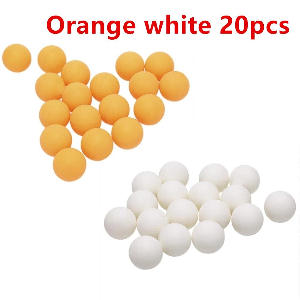 Balles Ping - Pong Entrainement et Competition - 20 Pcs 50 Pcs 100 Pcs - balles de ping pong - Orange Blanc 20pc - Accessoires de Ping pong - balles de ping pong