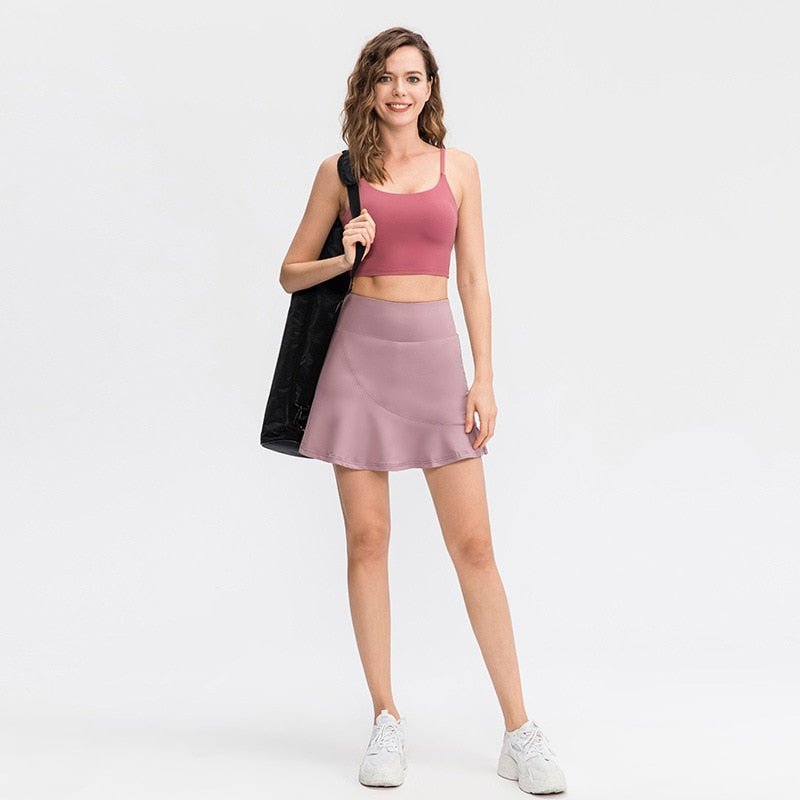 Jupes de sport Deux Pièces femmes - jupes - Rose foncé - S - Accessoires joueur de Tennis - Bas femme