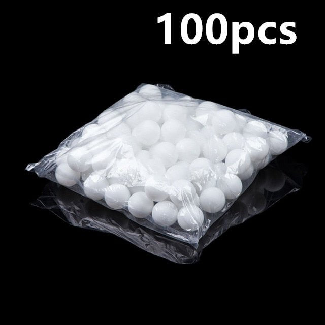 Balles Ping - Pong Entrainement et Competition - 20 Pcs 50 Pcs 100 Pcs - balles de ping pong - Blanc 100pcs - Accessoires de Ping pong - balles de ping pong