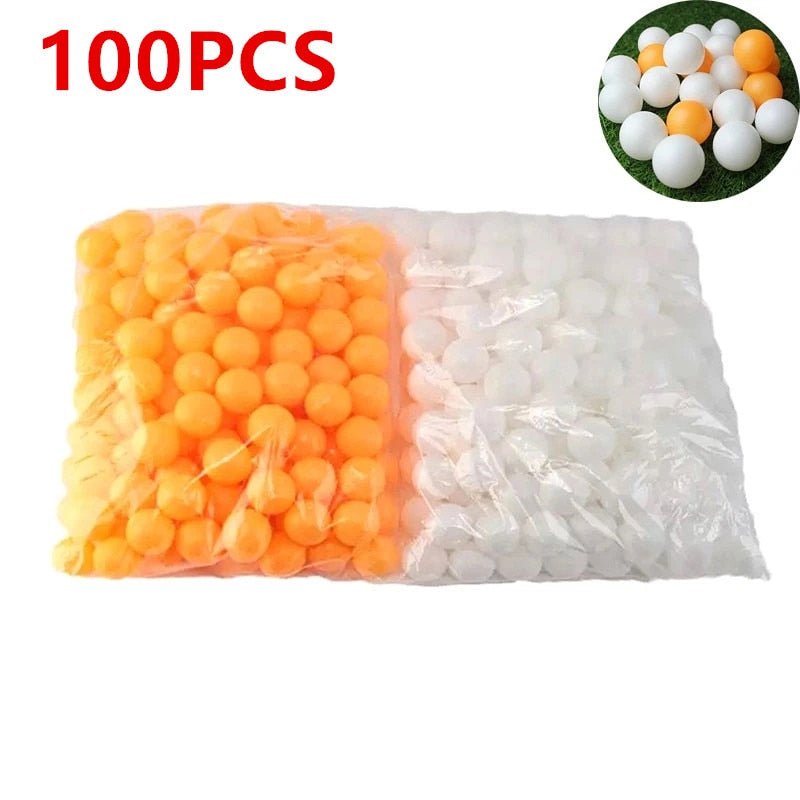 Balles Ping - Pong Entrainement et Competition - 20 Pcs 50 Pcs 100 Pcs - balles de ping pong - Orange Blanc 100pcs - Accessoires de Ping pong - balles de ping pong