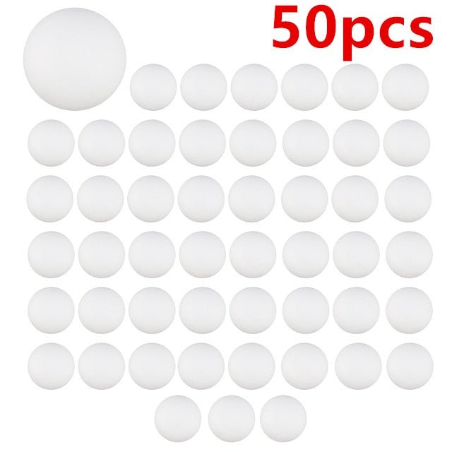 Balles Ping - Pong Entrainement et Competition - 20 Pcs 50 Pcs 100 Pcs - balles de ping pong - Blanc 50pcs - Accessoires de Ping pong - balles de ping pong