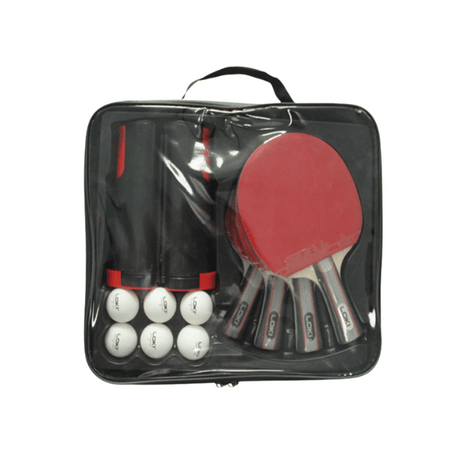 Set de ping pong quatre raquettes, huit balles avec  grille