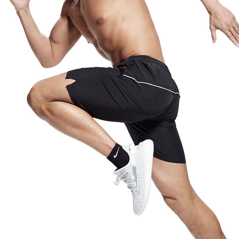 Short de sport pour homme, Short Badminton, Tennis - short sport homme - Noir - 2XL - Accessoires joueur de Tennis - badminton