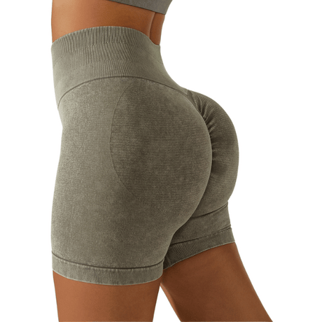 Short de sport taille haute pour femme Parfait pour automne et hiver