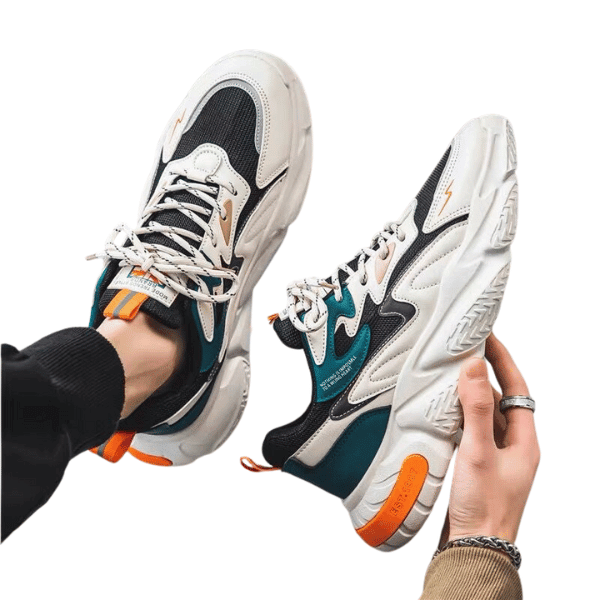 Sneakers de sport de bonne qualité en cuir synthétique et respirantes - Chaussure Homme - Bleu - 39 - Chaussures - Chaussures Badminton