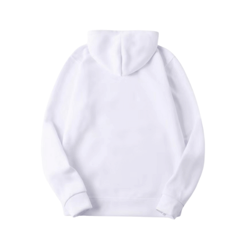 Sweat à capuche homme femme couleur blanc