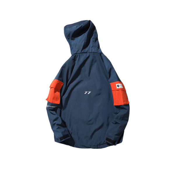 Veste à capuche coupe - vent - Veste coupe - vent - Bleu foncé - M - coupes vents homme - Hauts homme