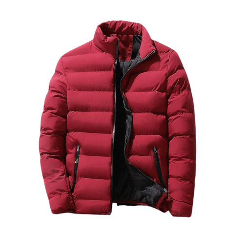 Veste chaude hiver pour Homme - veste chaud - Rouge vin - 2XL - Doudounes homme - Hauts homme