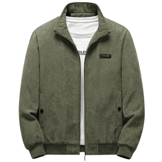 Veste décontracté en velours côtelé pour homme - veste homme - Kaki - 5XL - Hauts homme - Homme