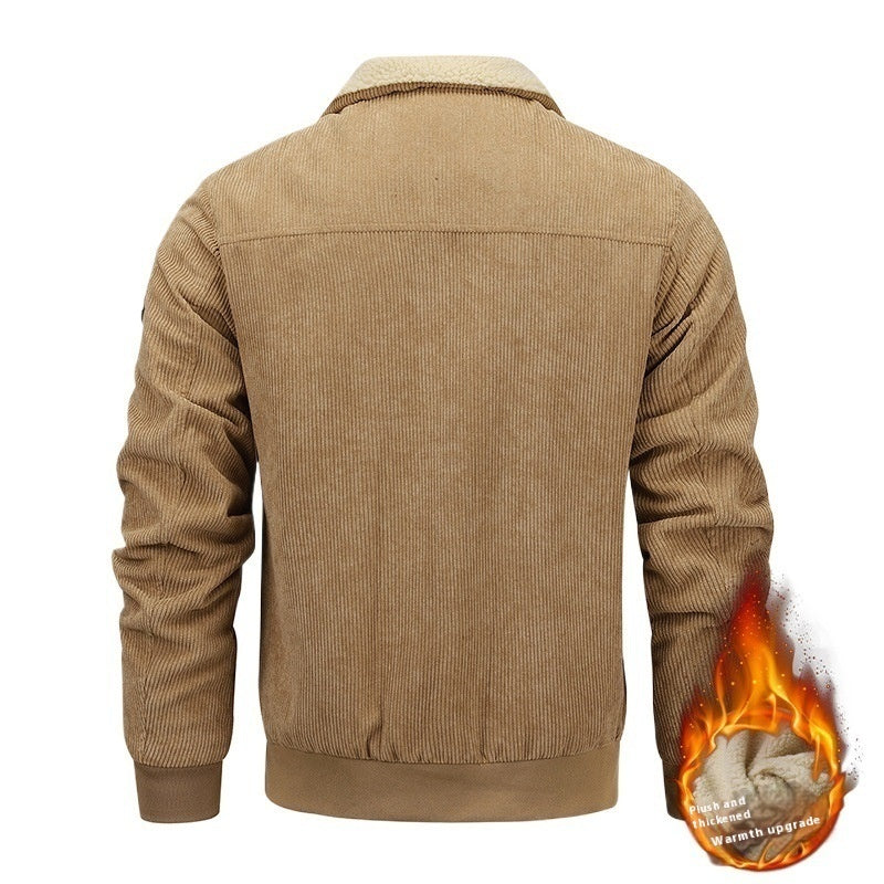 Men's Thick Cotton Warm Coat - Winter Jacket