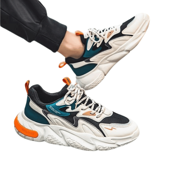 Sneakers de sport de bonne qualité en cuir synthétique et respirantes - Chaussure Homme - Bleu - 39 - Chaussures - Chaussures Badminton